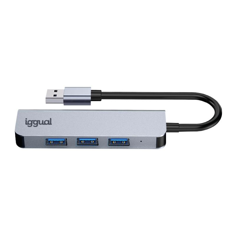 iggual Hub USB-A 3.0 x 4 puertos USB-A 3.0