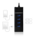 Ewent E1137 HUB USB TIPO C 4 PUEROS USB 3.1