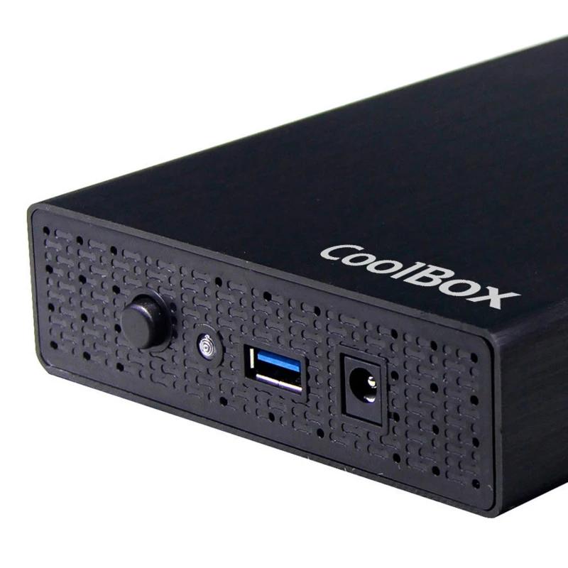 Coolbox Caja HDD 3.5" SCA-3533 USB3.0 Negra Alum