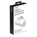 Celly Powerbank Compacta Usb-C 5000 mAh Blanca