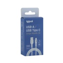 iggual Cable USB-A/USB-C 100 cm blanco Q3.0 3A
