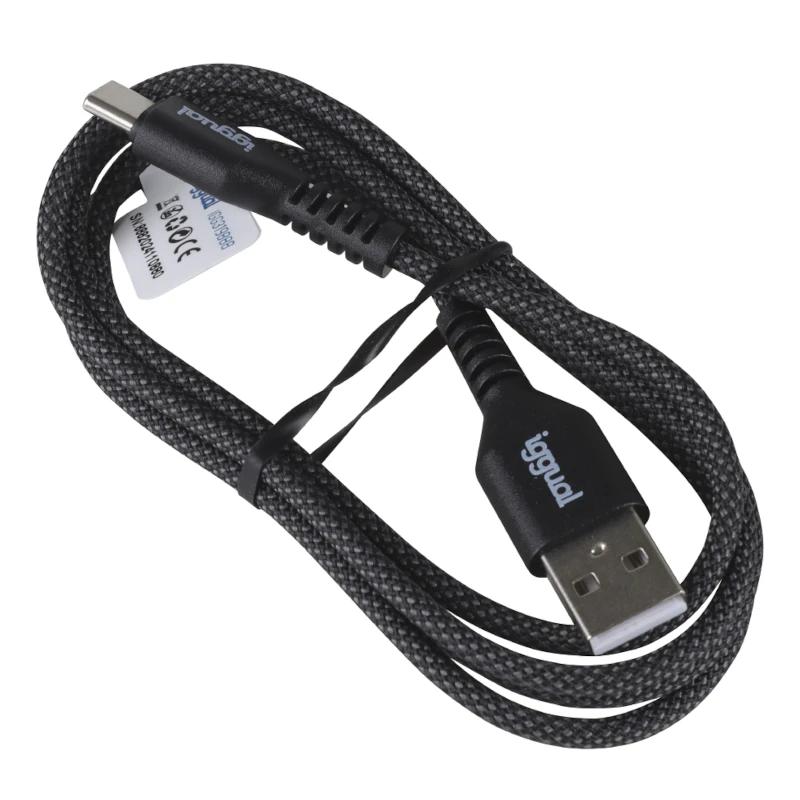 iggual Cable USB-A a tipo C 3A 100 cm trenzado