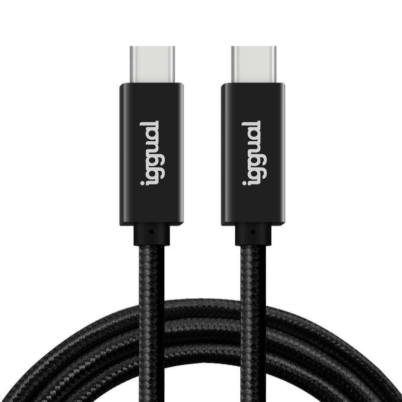 iggual Cable USB-C 3.2 Gen2x2 100W 5A 4K 1m nylon
