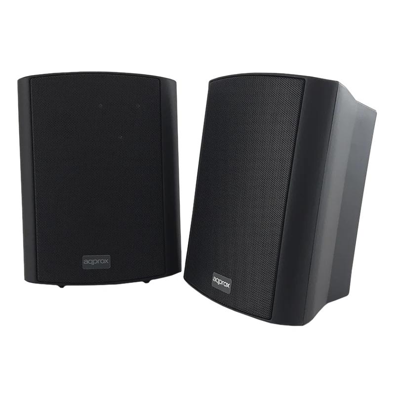 Approx Altavoces Pared Dig.2x30W kit de mont negro