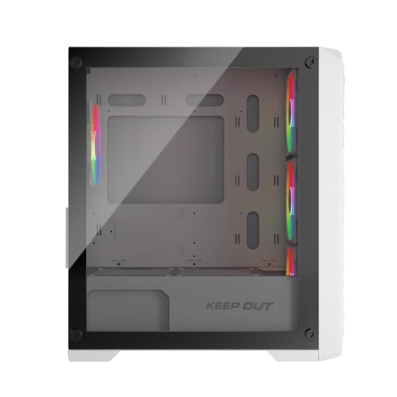 Keep Out Caja M-Atx XC-220W 4FANS Usb3.0 White