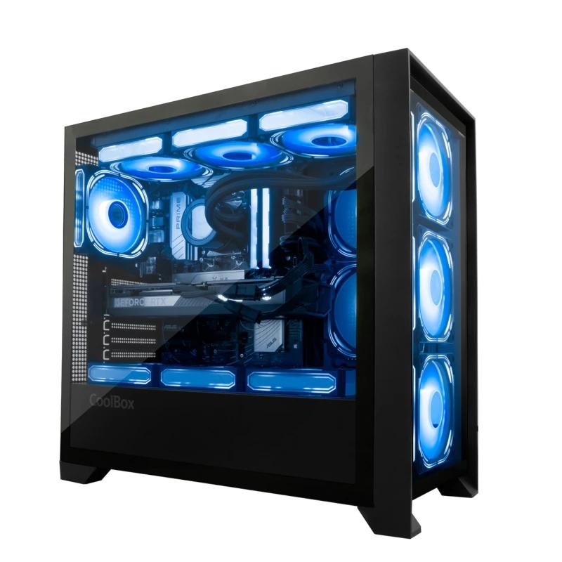 Coolbox Caja Gaming ATX Ge-2000 DualView  S/Fte