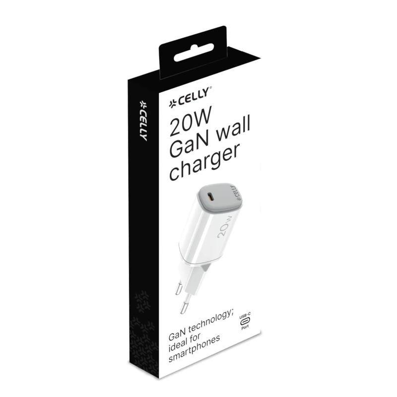 Celly Cargador Gan 1 UsbC 20W WH