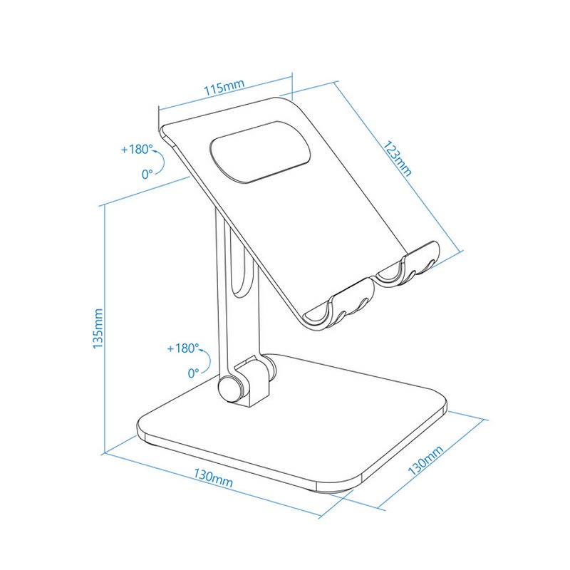 Tooq  Soporte mesa Tablet hasta 13"
