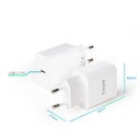 Tooq Cargador pared USB-C PD3.0 20W Blanco
