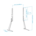 Tooq DB3270T-B Soporte mesa 32-70" Negro