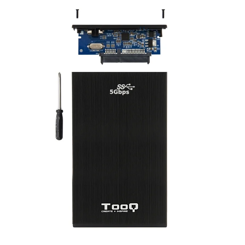 TooQ TQE-2522B caja HD 2.5" SATA3 USB 3.0 Negra