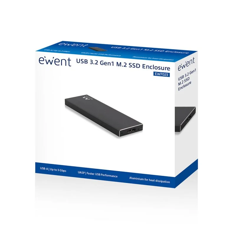 Ewent EW7023 Caja externa SSD M2 USB 3.1 Aluminio