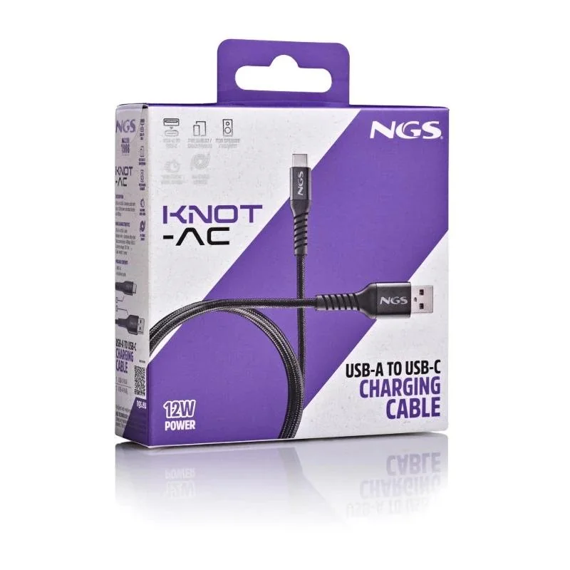 NGS CABLE CARGA RAPIDA USB A-USB-C 2.0 1MT 480BPS