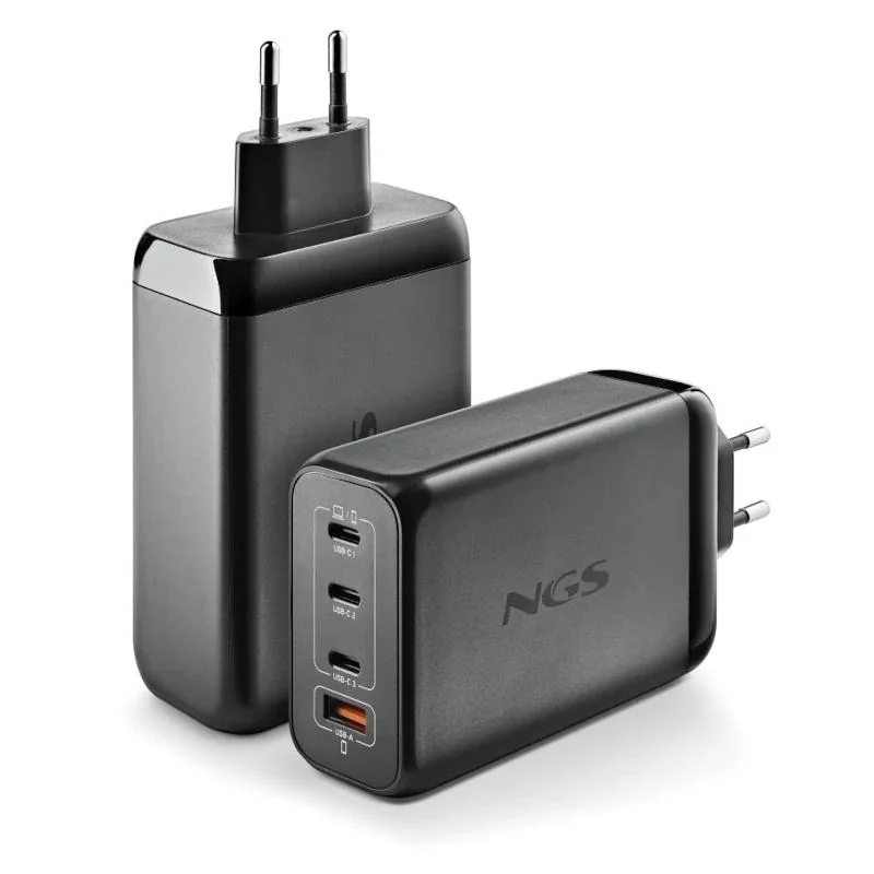 NGS CARGADOR ULTRARAPIDO240W 4 PUERTOS 3USB-C 1 US