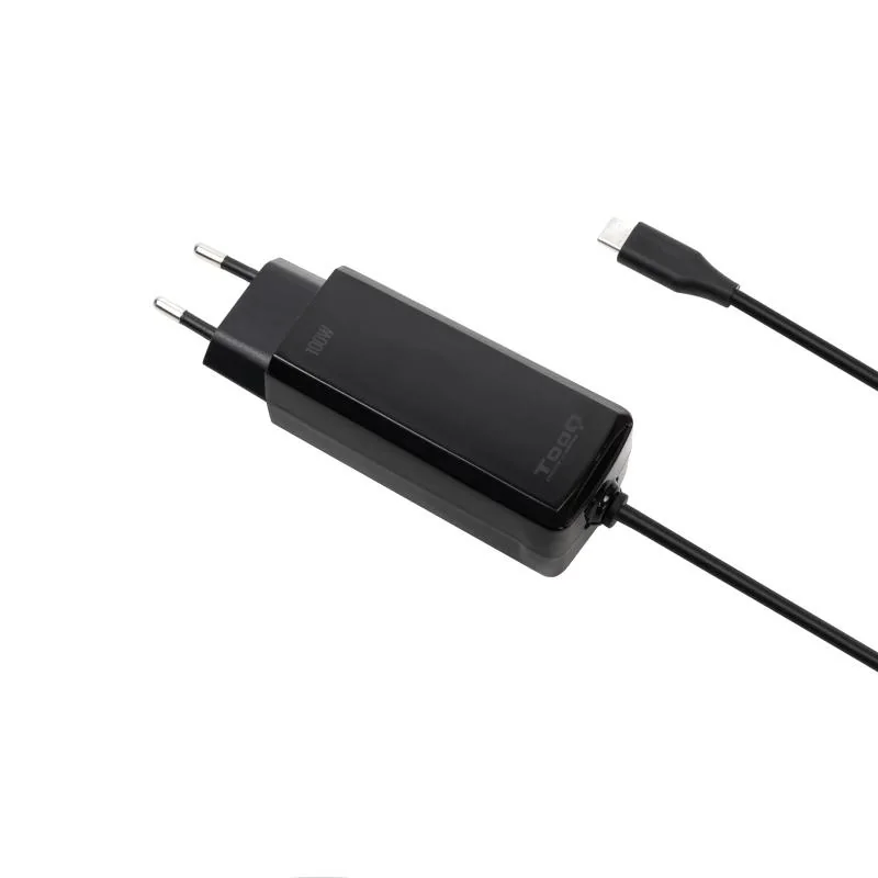 Tooq Cargador portátil GAN USB-C PD 100W Cúbico