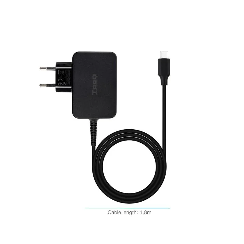 Tooq Cargador portátil GAN USB-C PD 45W Negro