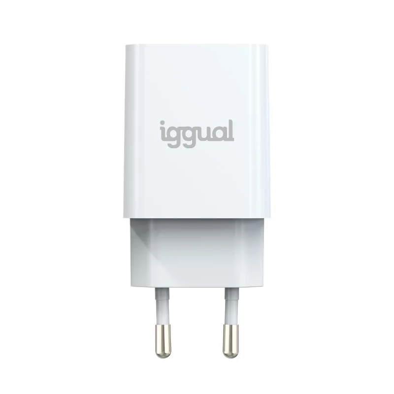 iggual Cargador de pared 1xUSB 5V/2.4A (12W)