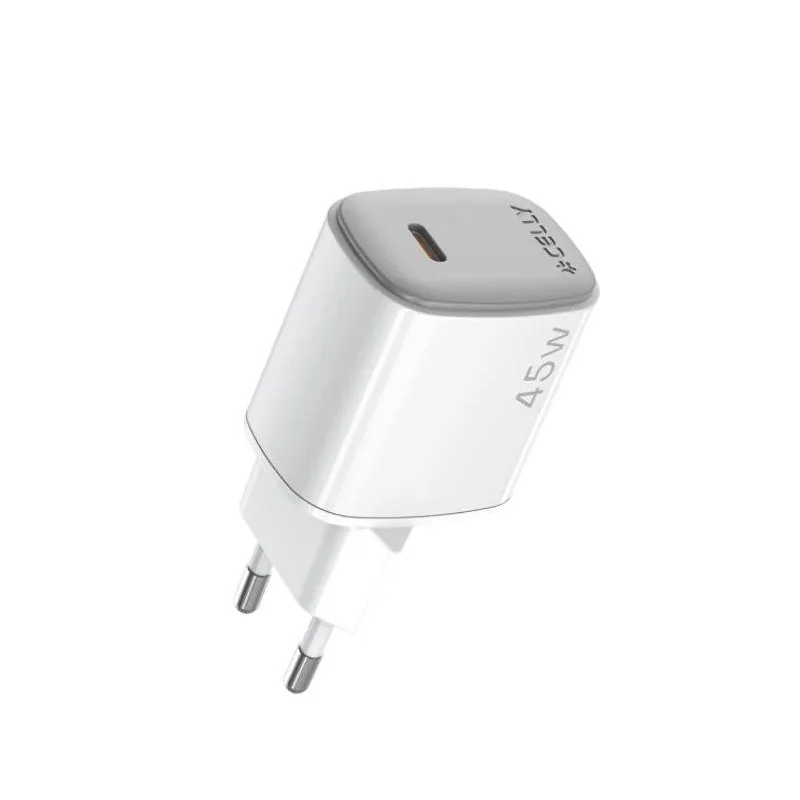Celly Cargador  45W Usb-C + Cable Usb-C