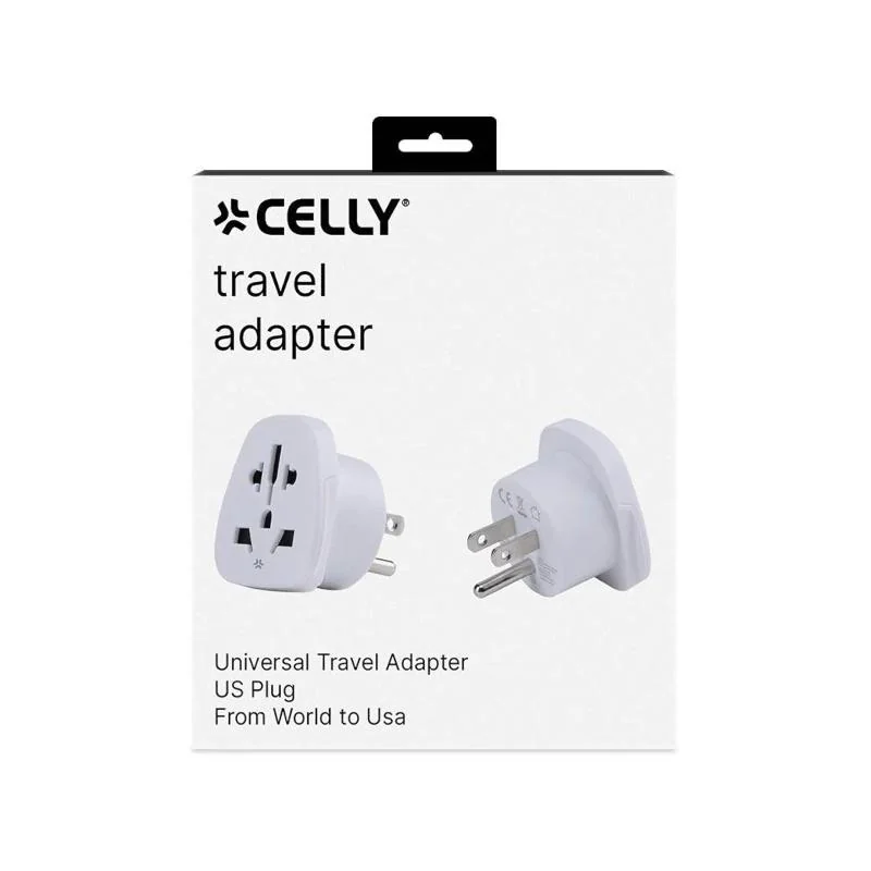 Celly Adaptador de Viaje Universal US