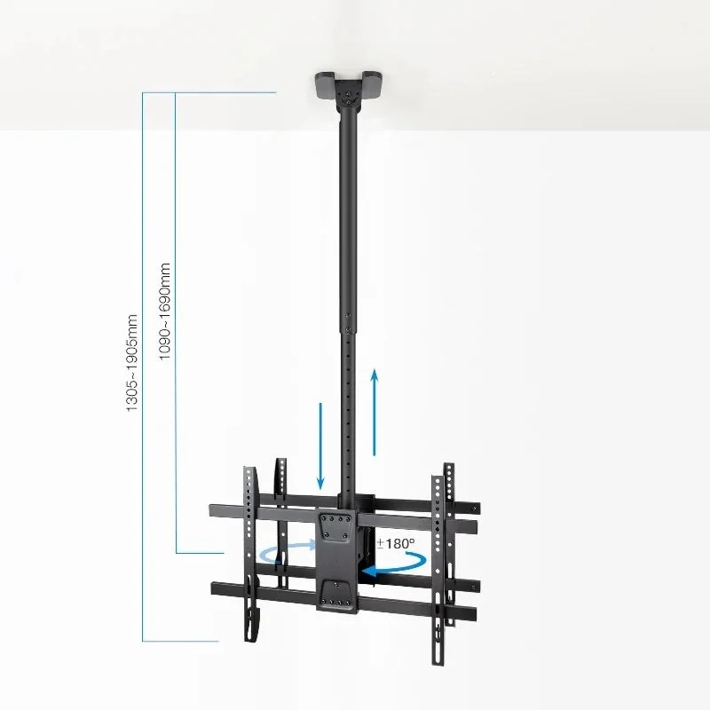 Tooq LPCE2286TSLI-XL-B Soporte techo 2 TV 43"-86"