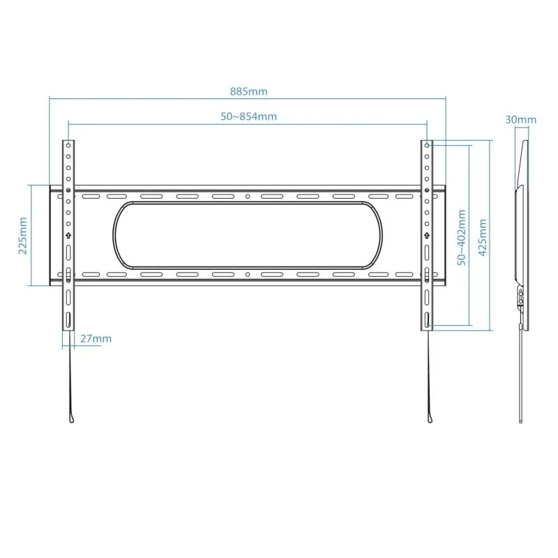 Tooq LP1090F-B Soporte de pared pantallas 43"-90"