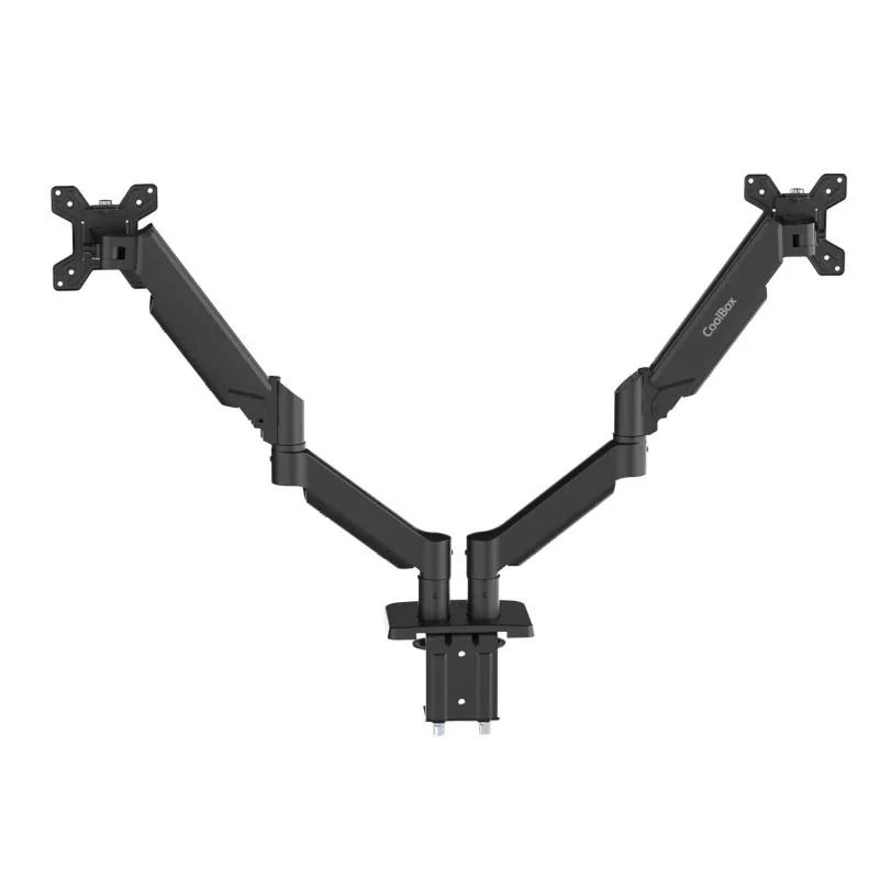 COOLBOX Soporte dos Monitores Brazo Neumático