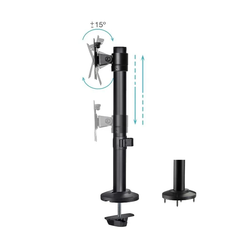 Tooq DB1131TN-B Soporte mesa 17-32" Negro