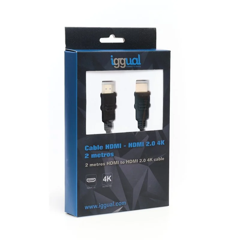iggual Cable HDMI - HDMI 2.0 4K@60Hz 2 metros