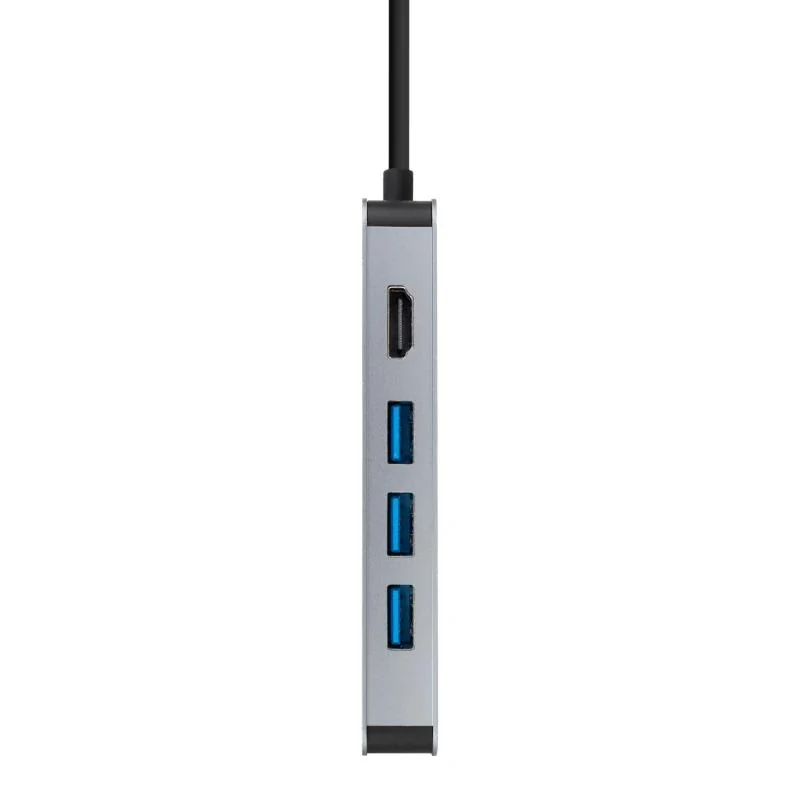 Nanocable Hub 8en1 USB-A+HDMI+USB-C PD+RJ45+TF+SD