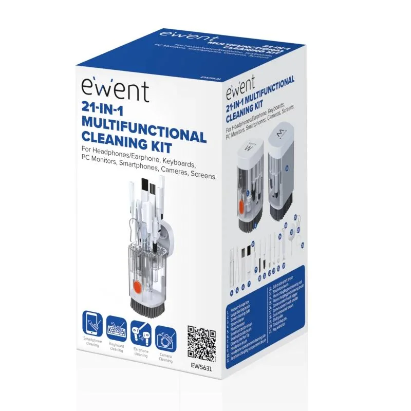EWENT Kit de limpieza Multifuncional 21 en 1