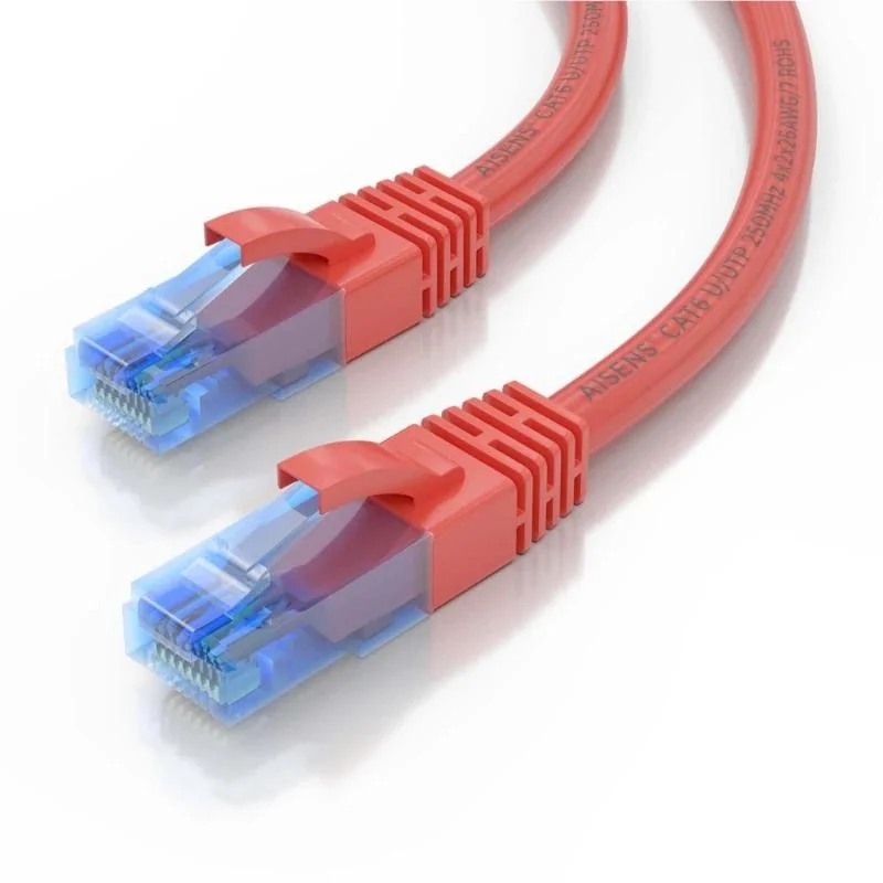 Aisens Cable RJ45 CAT.6 UTP AWG26 CCA Rojo 2.0m