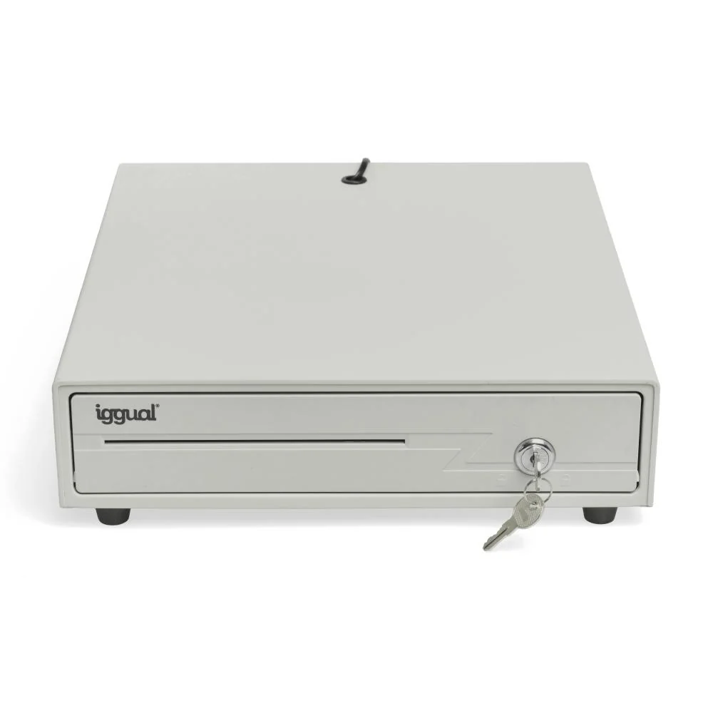 iggual Cajón portamonedas IRON-10W 38cm 4+6 blanco