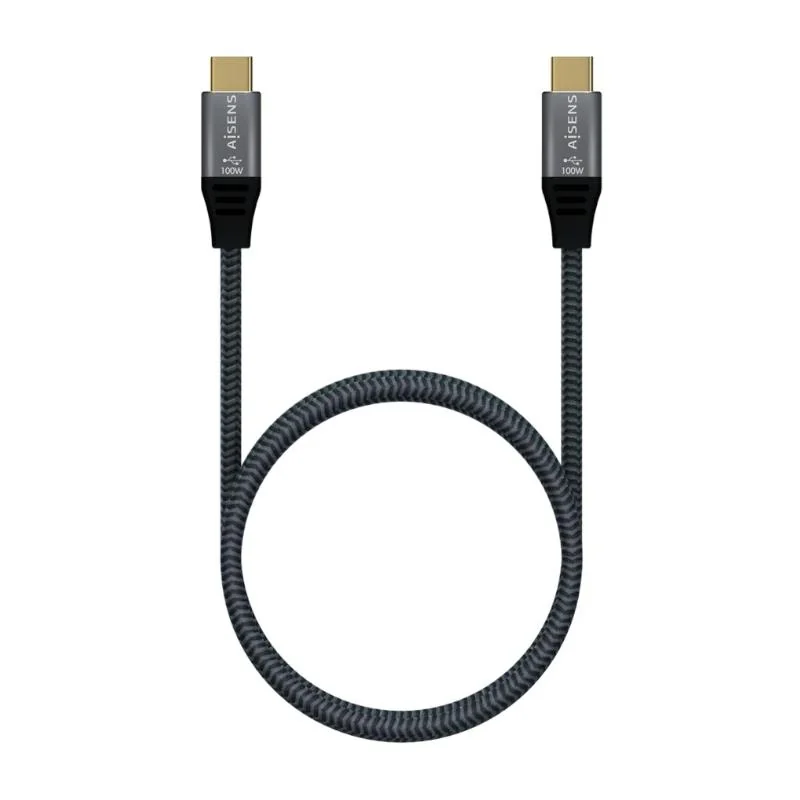 Aisens Cable USB3.2 Gen2X2 5A E-Mark CM-CM Gris 2M