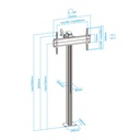 Tooq FS2270M-B Soporte suelo fijo  37-70"