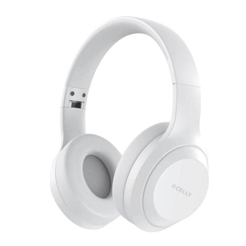 Celly Auricular Diadema Inalámbrico WAVEBEAT Blanc