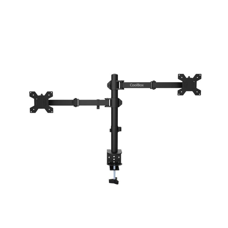 COOLBOX Soporte Monitor+Portátil Monobrazo Acero