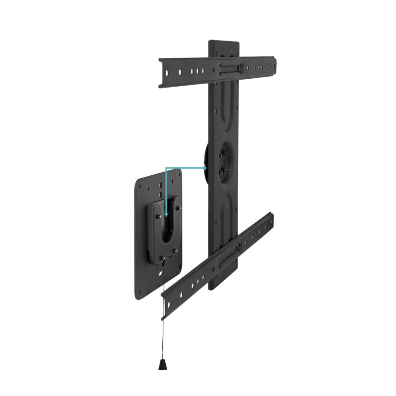 Tooq LP3780F-R Soporte pared rotación 360º Negro