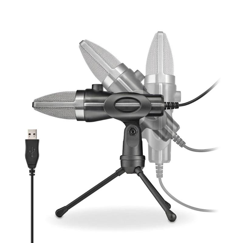 NGS Micrófono PC Usb con soporte tripode