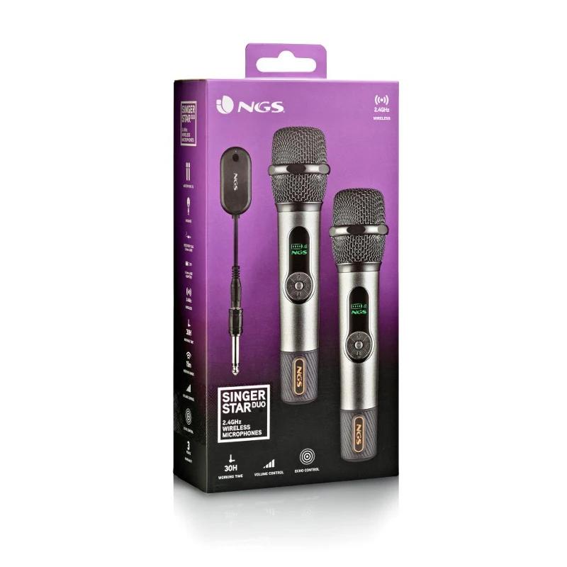 NGS Micrófonos inalámbricos Vocales Pack 2