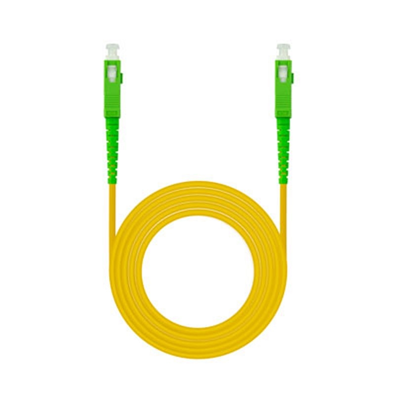 Nanocable Cable fibra SC/APC LSZH Amarillo 15m