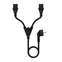 Nanocable Cable aliment. CEE7-M a 2xC13-H 3 m