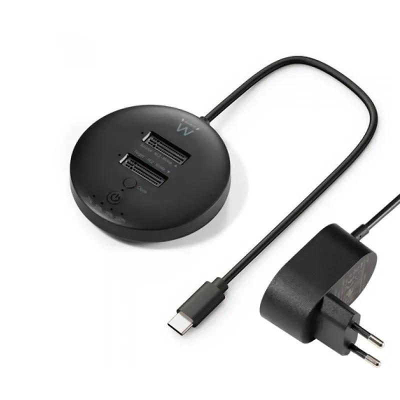 EWENT EW7078 clonador USB3.2, doble bahía SSD