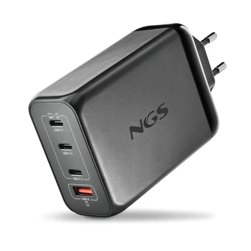 NGS CARGADOR ULTRARAPIDO240W 4 PUERTOS 3USB-C 1 US