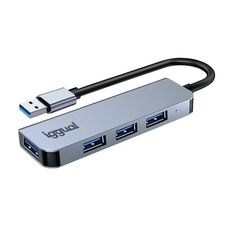 iggual Hub USB-A 3.0 x 4 puertos USB-A 3.0