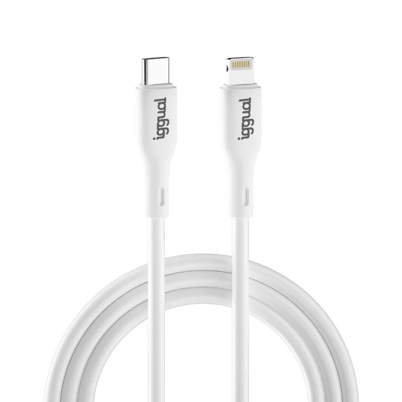 iggual cable USB-C/Lightning 100 cm blanco Q3.0 3A