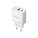 Nanocable Cargador USB-C/PD+USB-A/QC 30W Blanco