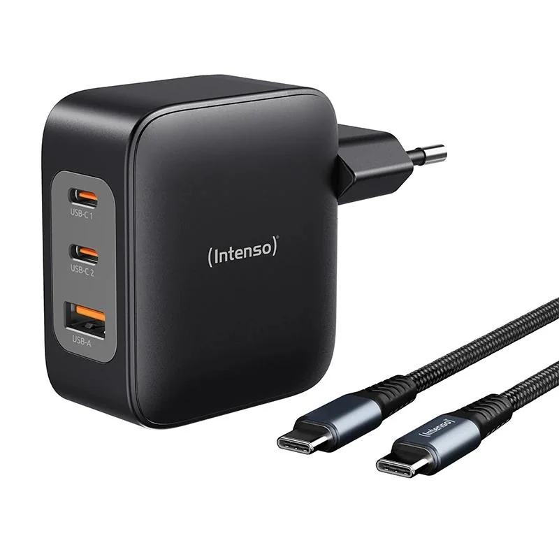 Intenso | KIT Cargador GaN W100ACC + Cable USB-C