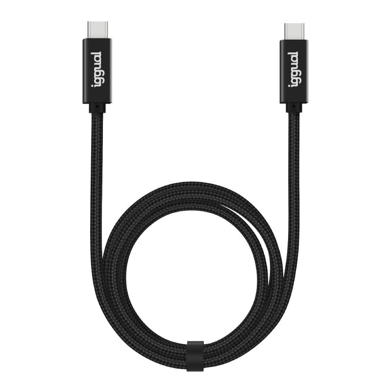iggual Cable USB-C 3.2 Gen2x2 100W 5A 4K 1m nylon