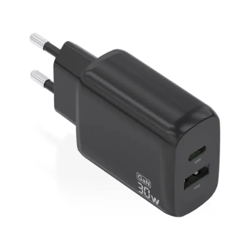 Aisens Cargador GaN 30W USB-C PD3.0 QC4.0 USB-A