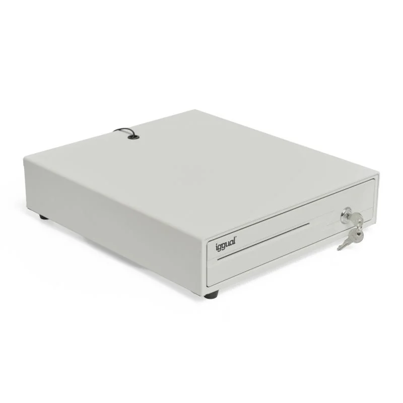 iggual Cajón portamonedas IRON-10W 38cm 4+6 blanco